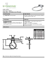 Preview for 1 page of Symmons 0368-3HDH Operation & Maintenance Manual