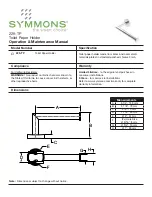 Preview for 1 page of Symmons 229-TP Operation & Maintenance Manual