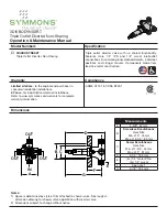 Предварительный просмотр 1 страницы Symmons 3DIVBODYNSSRT Operation & Maintenance Manual