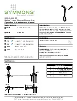 Symmons Ballina 522HS Operation & Maintenance Manual preview