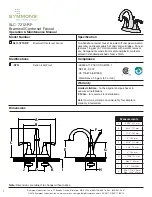 Symmons Bramwell SLC-7212-RP Series Operation & Maintenance Manual preview