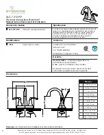 Preview for 9 page of Symmons Bramwell SLC-7212-RP Series Operation & Maintenance Manual