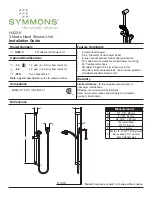 Symmons H423-V Installation Manual preview