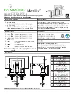 Preview for 9 page of Symmons Identity SLC-6710-1.5 Operation & Maintenance Manual