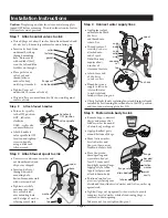 Preview for 2 page of Symmons Lucetta SLW-4612 Installation And Service Instructions