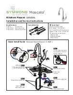 Preview for 1 page of Symmons Moscato S-2620-L Series Installation And Service Instructions