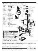 Preview for 2 page of Symmons Origins S-23 Series Installation And Service Instructions