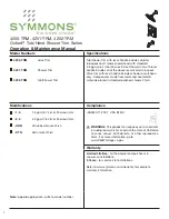 Symmons Oxford 4200-TRM Operation & Maintenance Manual preview