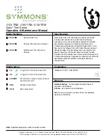 Symmons The Smart Choice Naru Trim Series Operation & Maintenance Manual preview