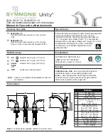 Preview for 5 page of Symmons Unity SLW-6610-1.5 Operation & Maintenance Manual