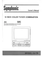 Symphonic 13-TR Owner'S Manual preview