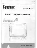 Preview for 1 page of Symphonic 13TVCRMKII Owner'S Manual