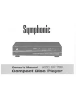 Preview for 1 page of Symphonic CD1100 Owner'S Manual