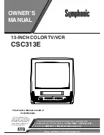 Symphonic CSC313E Owner'S Manual preview