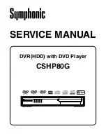 Symphonic CSHP80G Service Manual предпросмотр