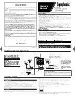 Symphonic CWF2703 Owner'S Manual предпросмотр