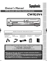 Symphonic CWR20V4 Owner'S Manual preview