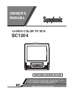 Symphonic SC1304 Owner'S Manual preview