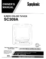 Symphonic SC309A Owner'S Manual preview