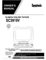 Symphonic SC3919V Owner'S Manual preview