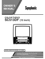 Symphonic SC513DF Owner'S Manual preview