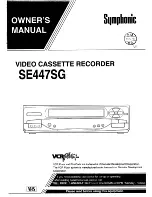 Preview for 1 page of Symphonic SE447SG Owner'S Manual