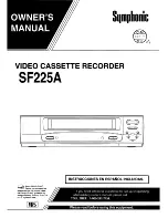 Symphonic SF225A Owner'S Manual preview