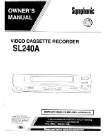 Symphonic SL240A Owner'S Manual preview