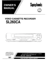 Symphonic SL260CA Owner'S Manual preview