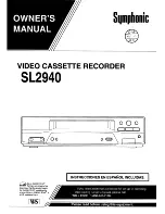 Symphonic SL2940 Owner'S Manual preview