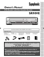 Preview for 1 page of Symphonic SR90VE Owner'S Manual