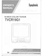 Symphonic TVCR19G1 Owner'S Manual preview