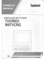 Preview for 1 page of Symphonic TVCR9G1 Owner'S Manual