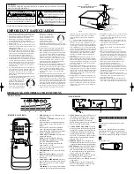 Preview for 2 page of Symphonic WF-1901 Owner'S Manual