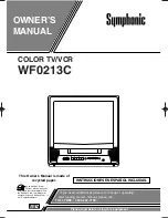 Symphonic WF0213C Owner'S Manual preview