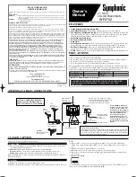 Symphonic WF2702 Owner'S Manual предпросмотр