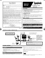 Symphonic WF2703 Owner'S Manual preview