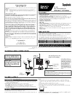 Предварительный просмотр 1 страницы Symphonic WFB20M4, WFS20M4 Owner'S Manual