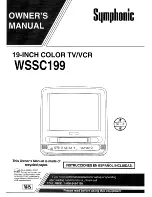 Preview for 1 page of Symphonic WSSC199 Owner'S Manual