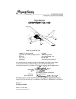 Preview for 1 page of Symphony SA-160 Flight Manual