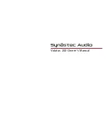 Synaestec Audio Volatus 200 Owner'S Manual preview