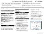 Предварительный просмотр 1 страницы Synapse CONTROL-485-101 Quick Start Manual