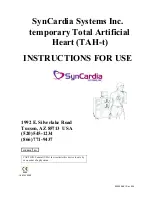 SynCardia TAH-t Instructions For Use Manual предпросмотр