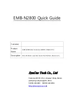 Предварительный просмотр 1 страницы SynCus EMB-N2800 Quick Manual