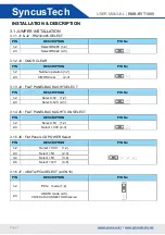 Preview for 7 page of SyncusTech EMB-BYT1000 User Manual