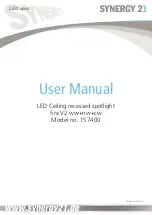 Synergy 21 157400 User Manual preview