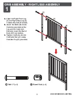 Предварительный просмотр 9 страницы Synergy Convertible Crib Owner'S Manual