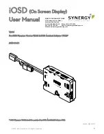 Synergy iOSD User Manual preview