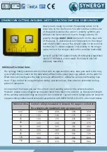 Preview for 4 page of Synergy SY-BRUW-CWS Manual