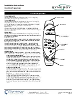 Preview for 3 page of Synergy SYWR-HHP Installation Instructions